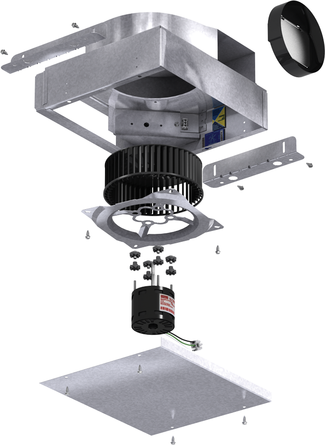 Ceiling & Cabinet Exhaust Fan - XIR-B | Accurex